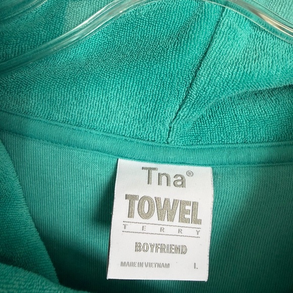TNA Turquoise Terry Hoodie - Picture 2 of 6